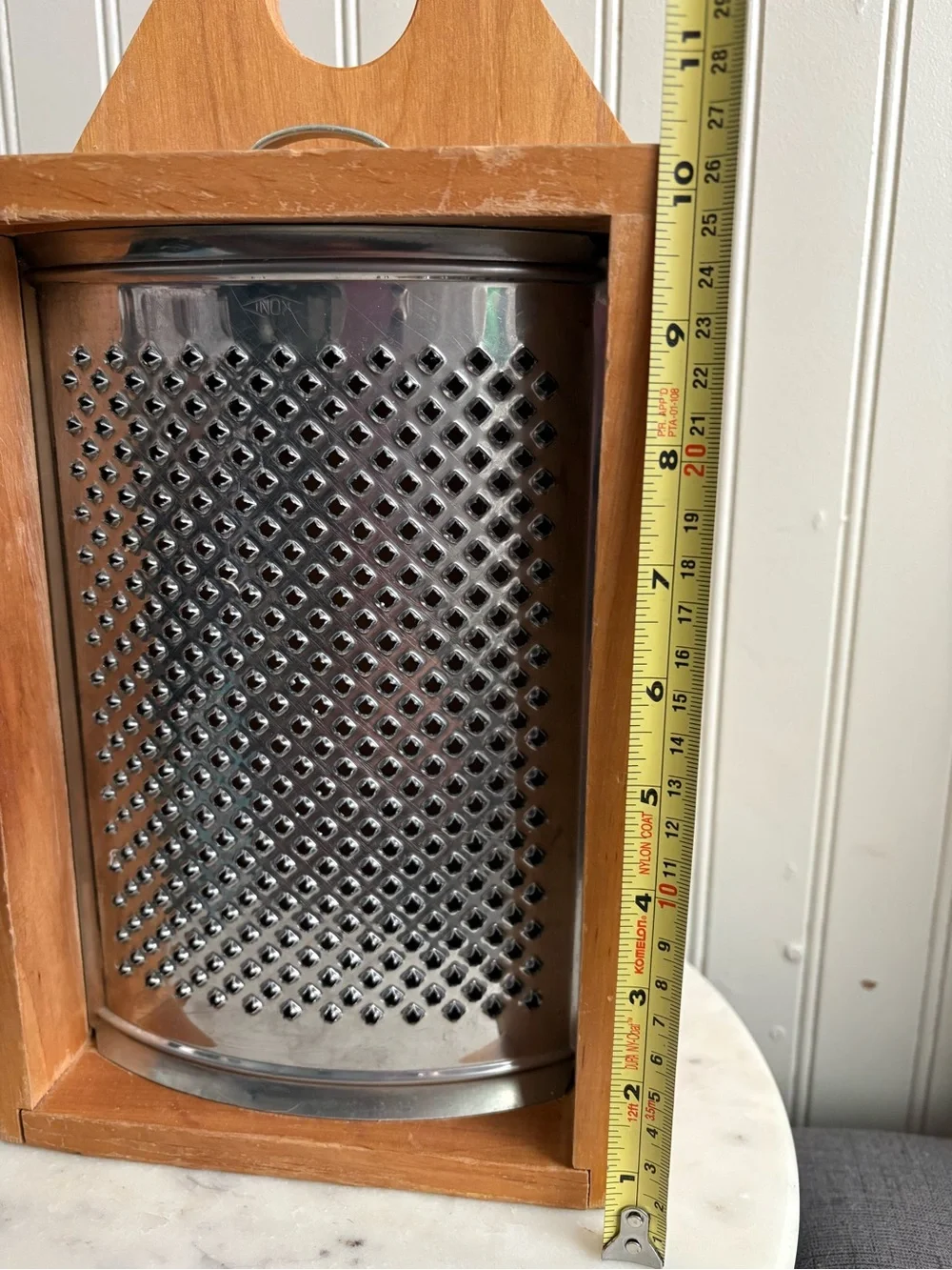 Vintage Italian Wooden Box Parmesan Cheese Grater VTG Retro Rustic Primitive - Picture 10 of 12